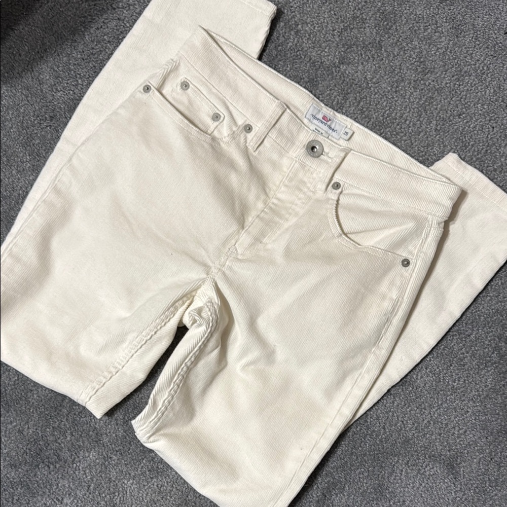 Vineyard Vines Cream Corduroy Pants